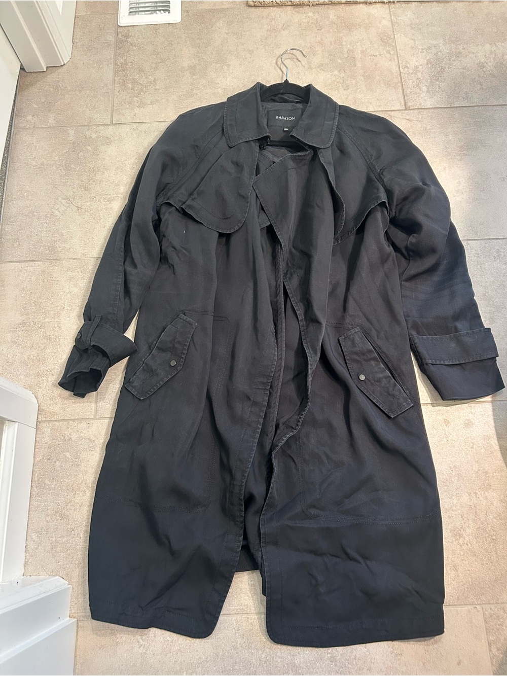 Babaton Black Trench Coat